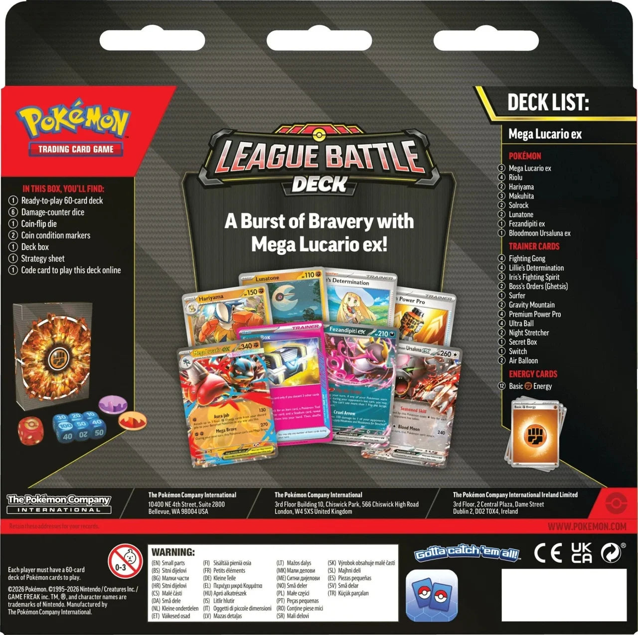 Pokémon League Battle Deck Mega Lucario ex