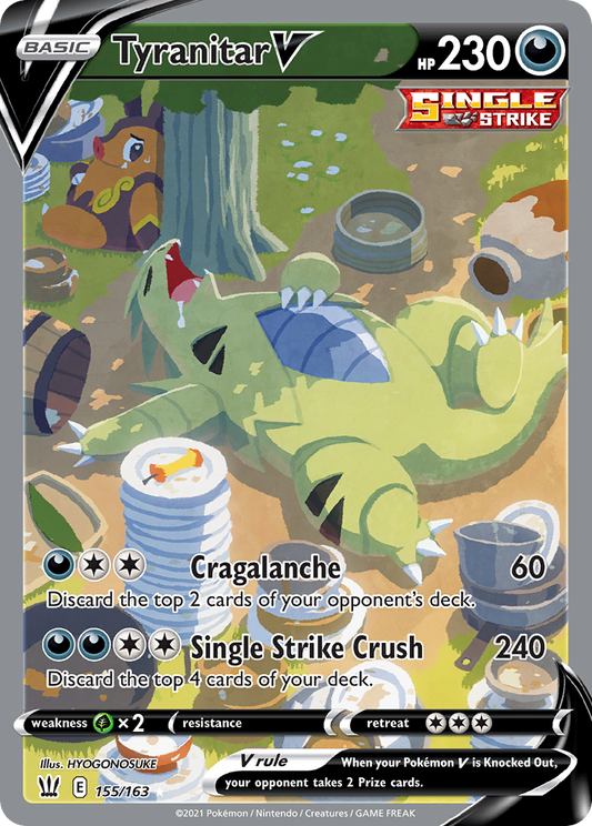 Tyranitar V alternate art (Battle Styles, 2021)