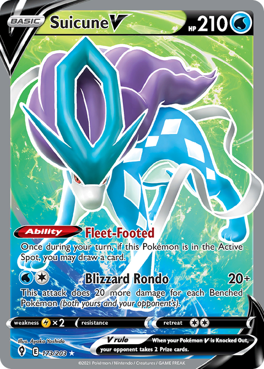 Suicune V Full Art (Evolving Skies, 2021)