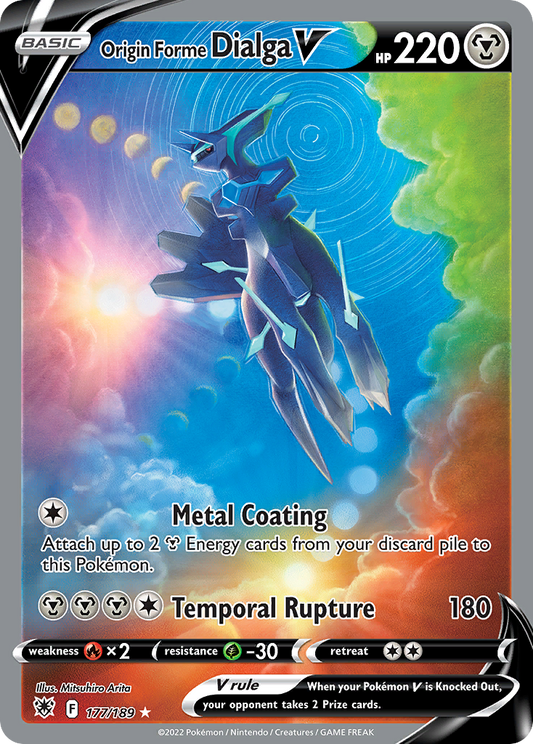 Origin Forme Dialga V alternate art (Astral Radiance, 2022)