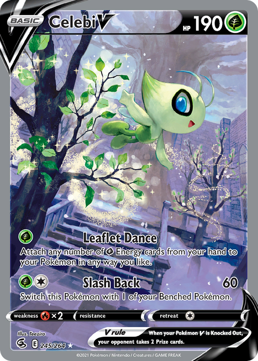 Celebi V Alternate Art (Fusion Strike, 2021)
