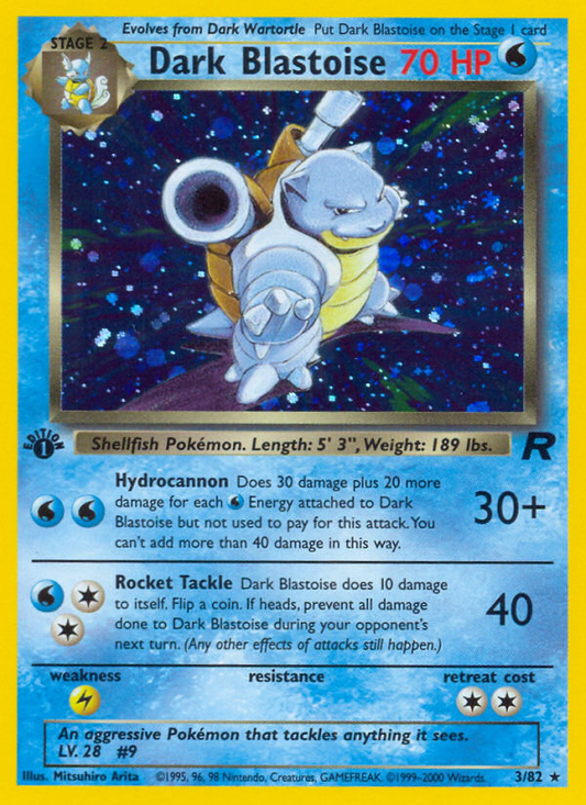 Blastoise kaart in de Pokémon TCG