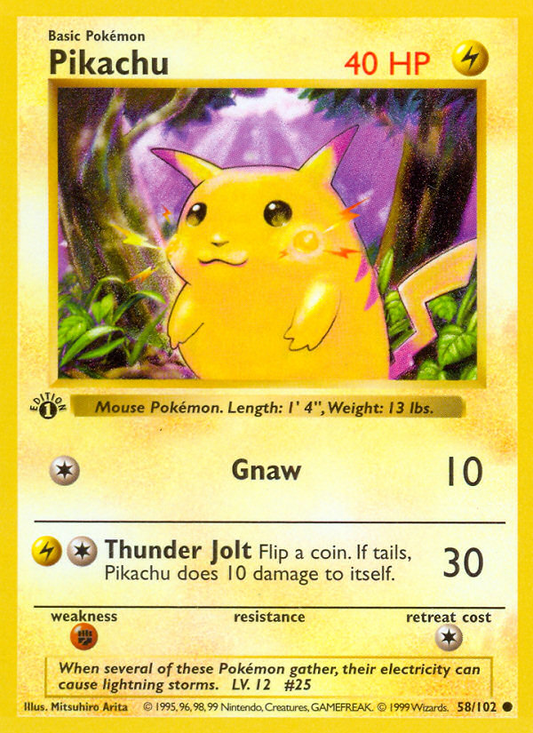 Base Set Pikachu (1999)