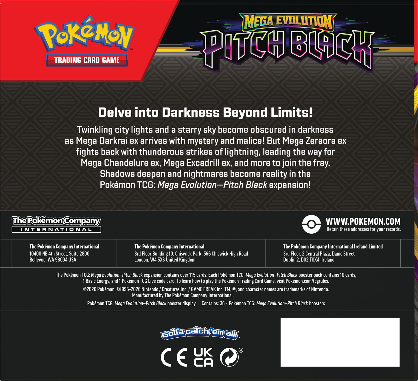 Pokémon Pitch Black Booster Box 2