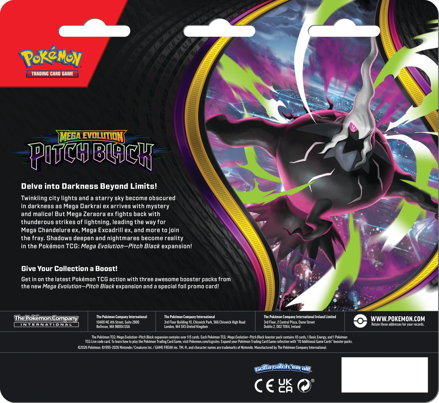 Pokémon Pitch Black 3-Pack Blister Binacle 2