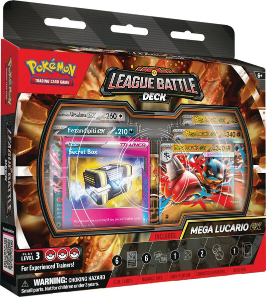 Pokémon TCG: Mega Evolution Chaos Rising League Battle Deck Mega Lucario ex